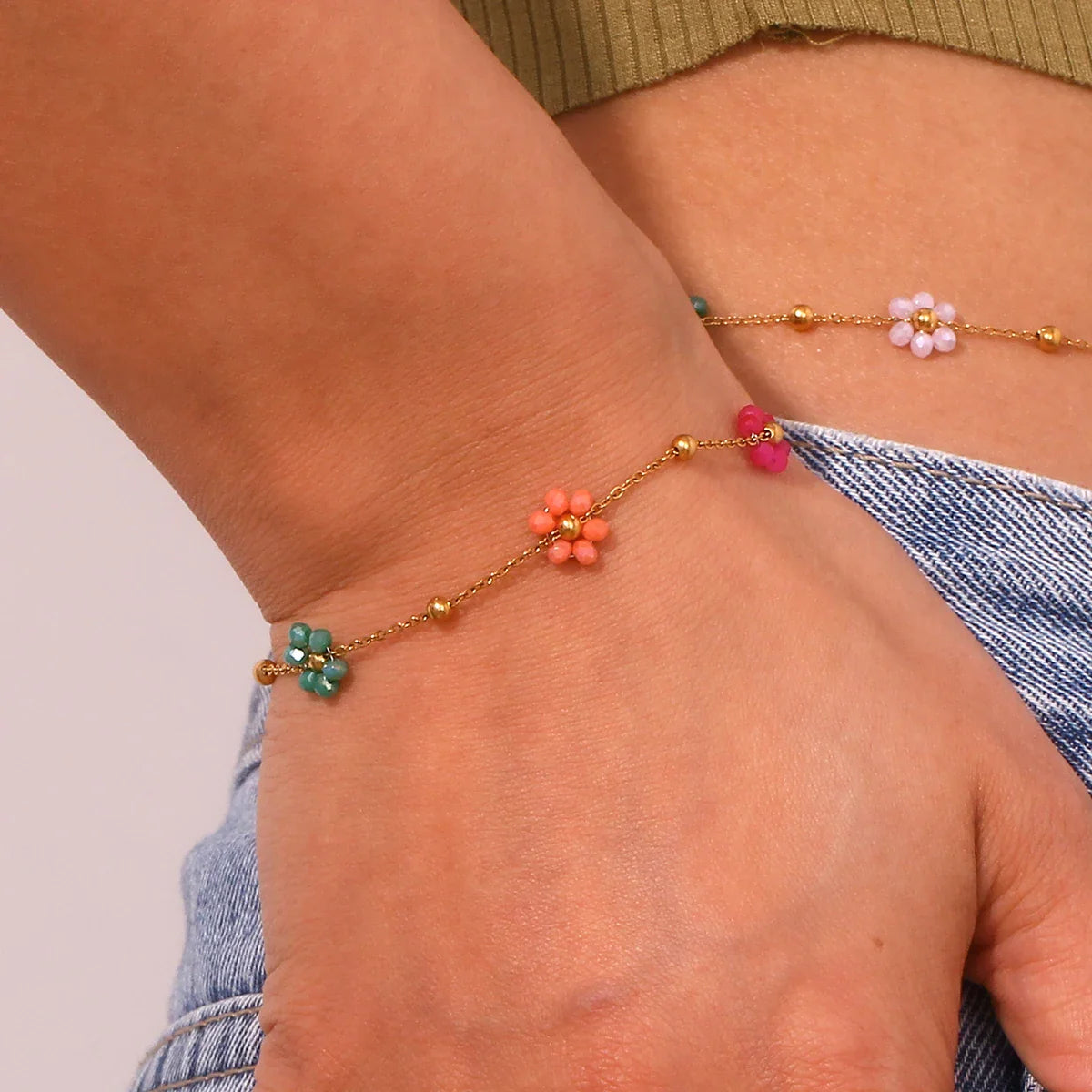 Conjunto de Joyas Florales Y2K para Niñas
