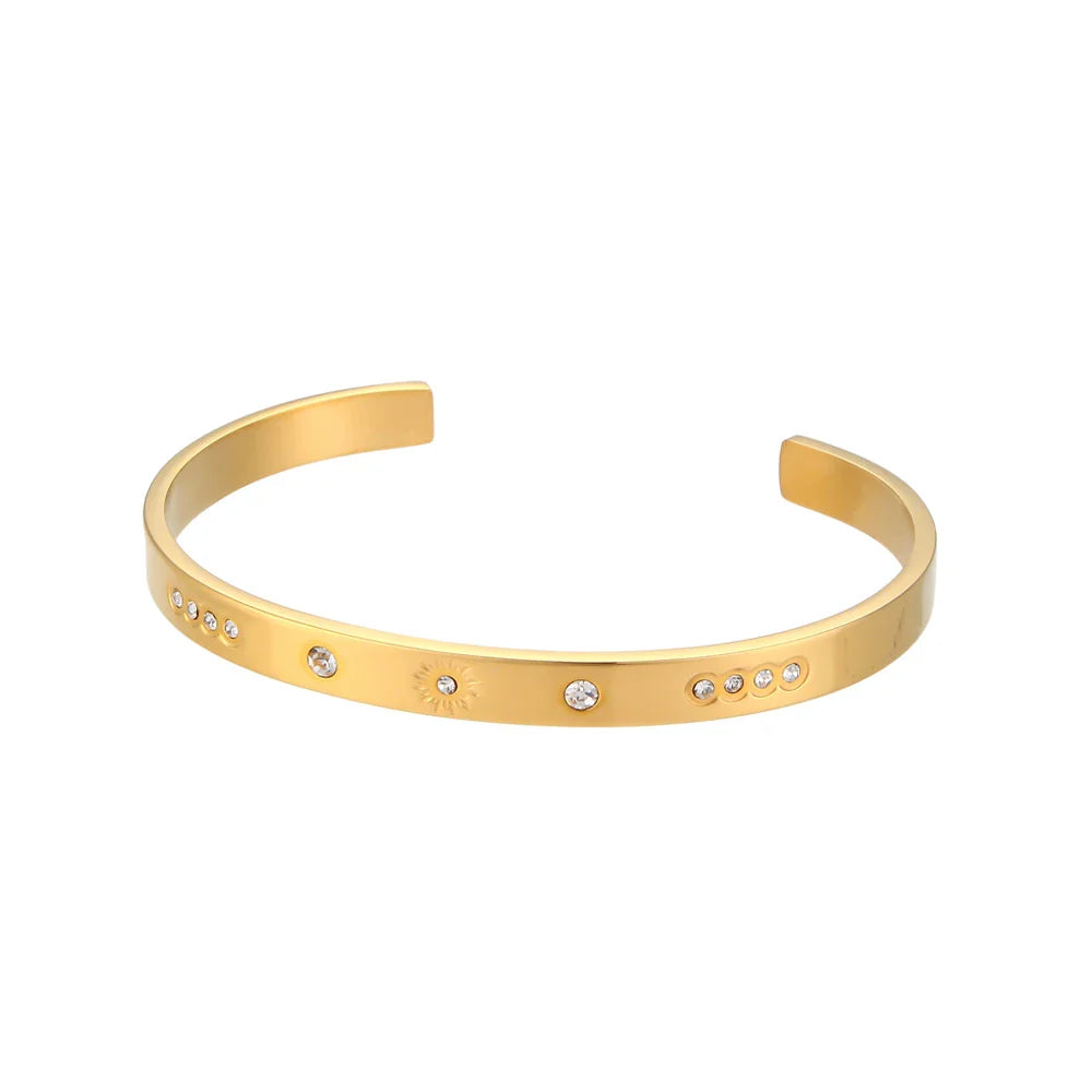 Pulsera de Estrellas Chapada en Oro de 18K