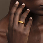 18K Gold Plated Minimalist Ring "You Can"