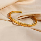 Pulsera de Estrellas Chapada en Oro de 18K