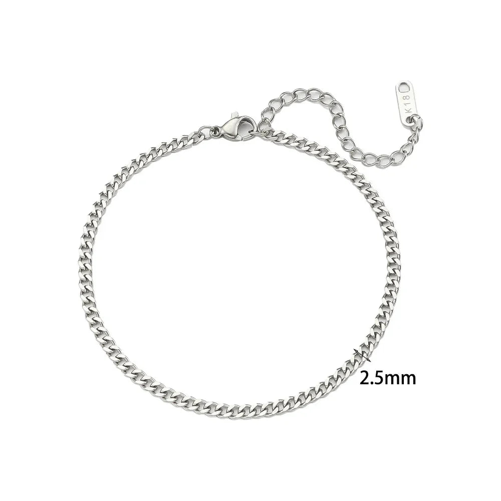 Pulsera de Acero Inoxidable Chapada en Oro 18K