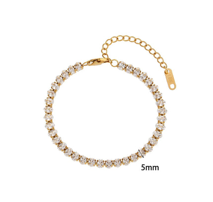 E.B.belle Miniamlist Pulsera para hombre Joyería de oro Estilo callejero Acero inoxidable 316L Pulseras de cadena cubana chapadas en oro de 18 quilates para mujer