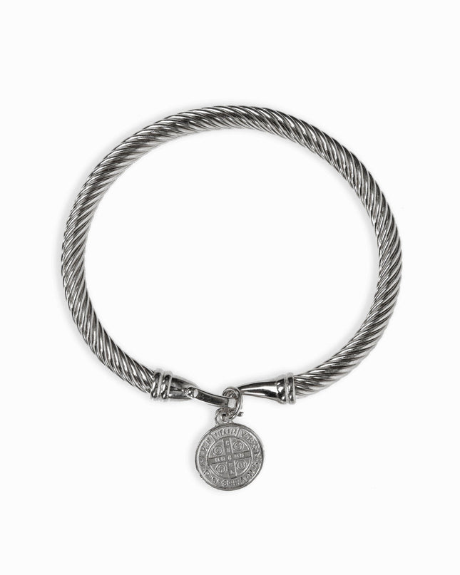 Pulsera de Plata con Colgante de Moneda