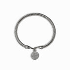 Pulsera de Plata con Colgante de Moneda