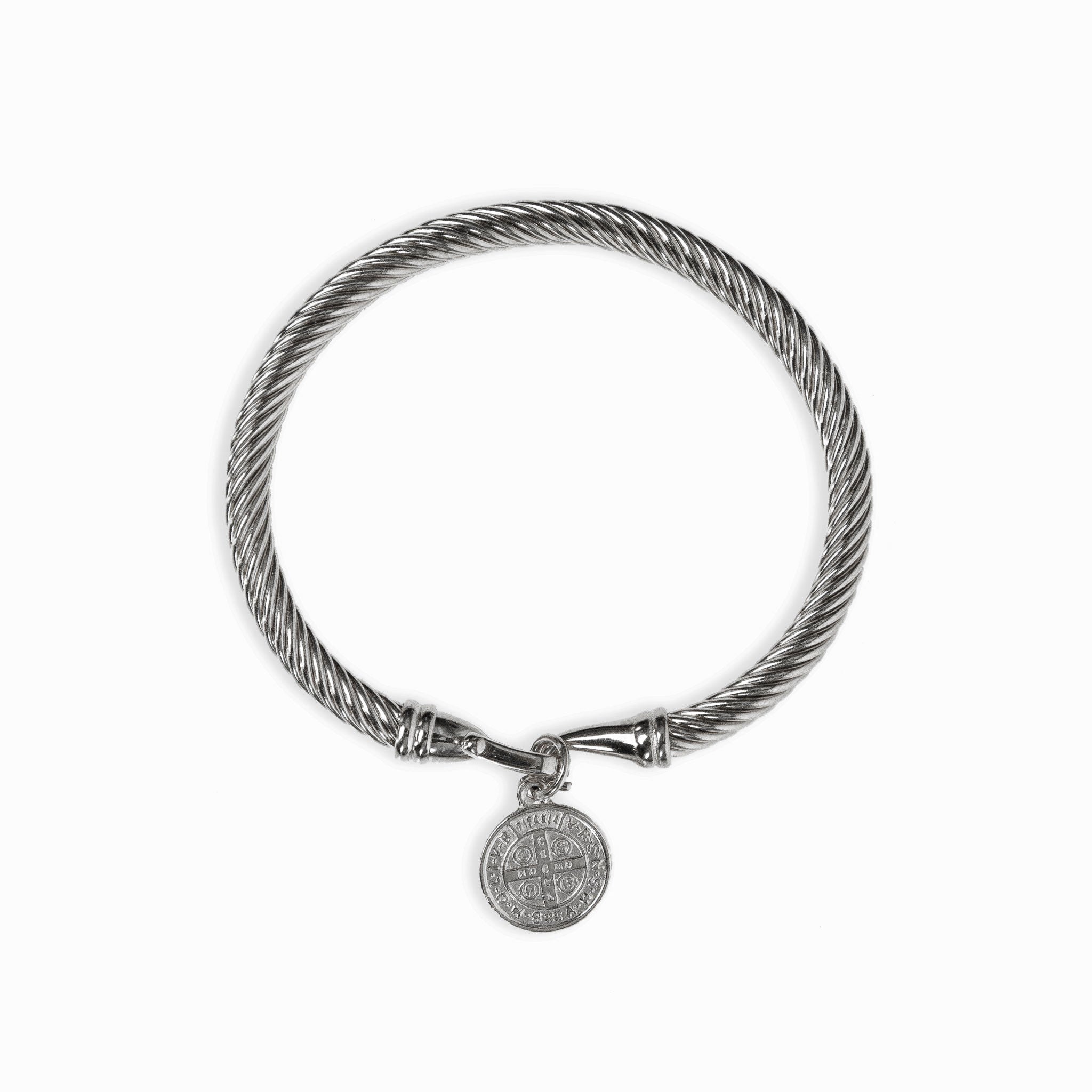 Pulsera de Plata con Colgante de Moneda