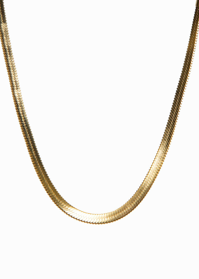Collar Dorado de Cadena de Serpiente